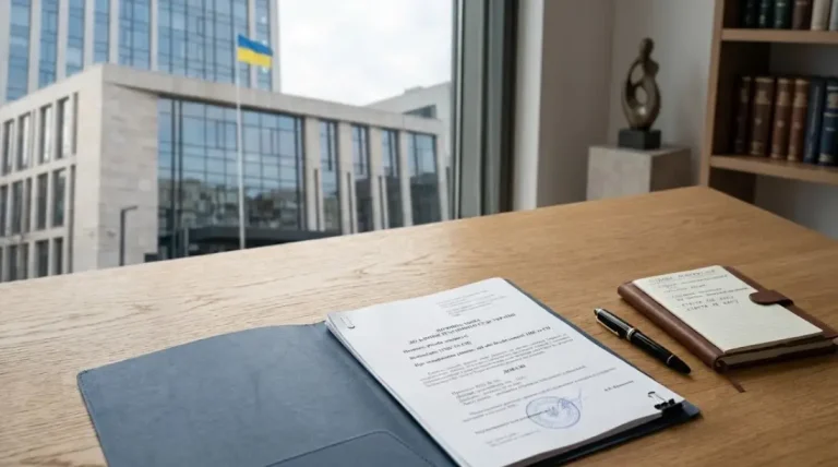 Оскарження дій ТЦК у суді: позовна заява та процесуальні документи на робочому столі адвоката.